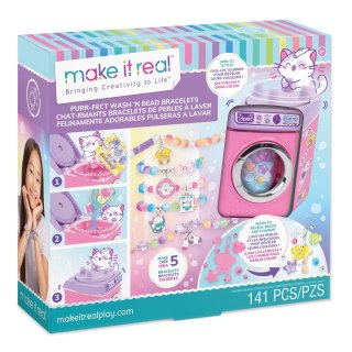 MAKE IT REAL ZestawPurrrfect Wash n Bead, zabawka kreatywna