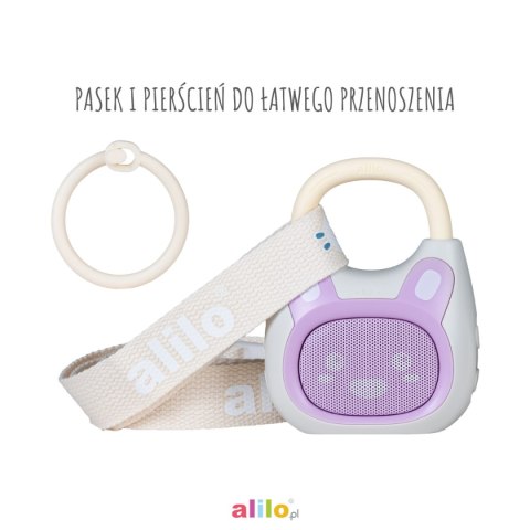 Alilo Pocket Bunny K1 - Odtwarzacz MP3 z Bluetooth - fioletowy
