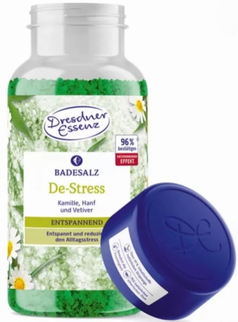 De-Stress - sól do kąpieli z solą epsom 600g - Dresdner Essenz