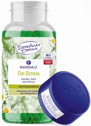 DE- STRESS - sól do kąpieli z solą EPSOM 600G - DRESDNER ESSENZ