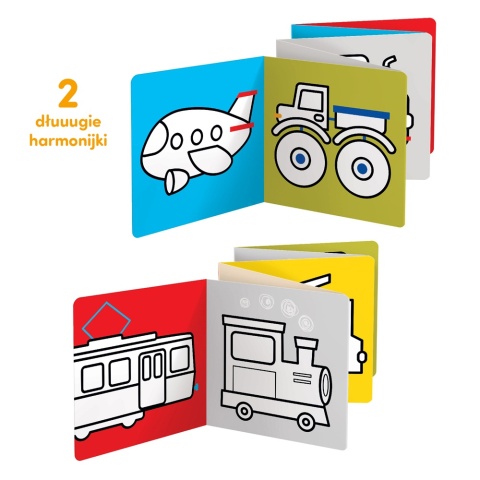 Długie rysowanki 2+ Koloruję. Pojazdy Długie rysowanki 2+ Koloruję. Pojazdy