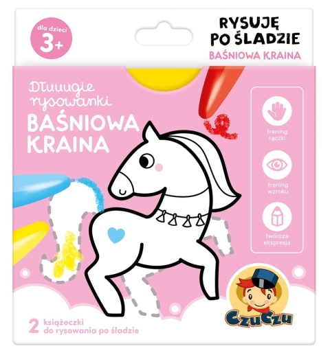 Długie rysowanki 3+ Rysuję po śladzie. Baśniowa... Długie rysowanki 3+ Rysuję po śladzie. Baśniowa...