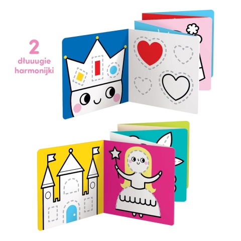 Długie rysowanki 3+ Rysuję po śladzie. Baśniowa... Długie rysowanki 3+ Rysuję po śladzie. Baśniowa...