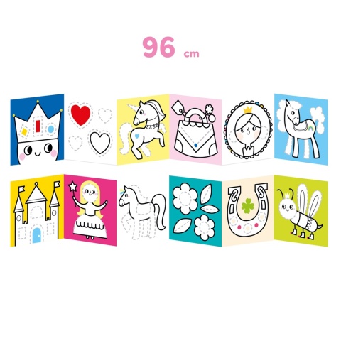 Długie rysowanki 3+ Rysuję po śladzie. Baśniowa... Długie rysowanki 3+ Rysuję po śladzie. Baśniowa...