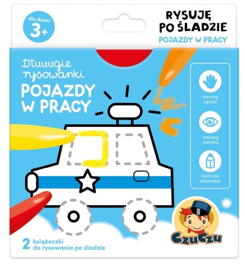 Długie rysowanki 3+ Rysuję po śladzie. Pojazdy Długie rysowanki 3+ Rysuję po śladzie. Pojazdy