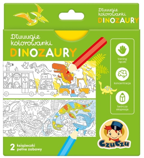 Dłuuugie kolorowanki Dinozaury Dłuuugie kolorowanki Dinozaury