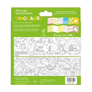 Dłuuugie kolorowanki Dinozaury
