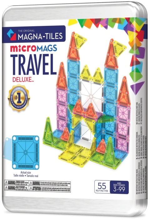 Klocki Magnetyczne Travel microMAGS XL 55 el.