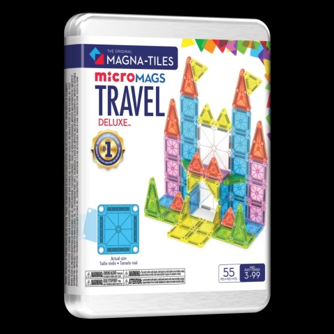 Klocki Magnetyczne Travel microMAGS XL 55 el.