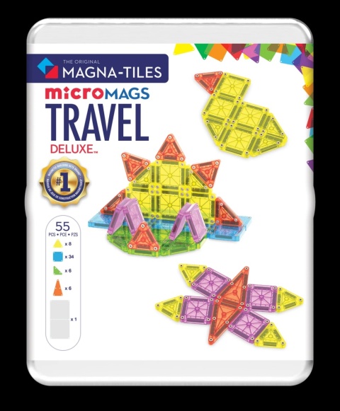 Klocki Magnetyczne Travel microMAGS XL 55 el.