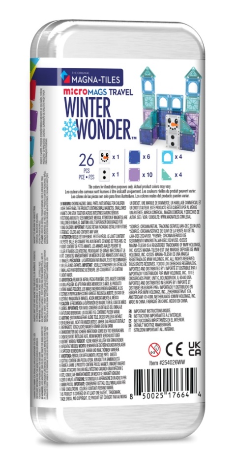 MAGNA-TILES Klocki Magnetyczne Travel Winter Wonder 26 el.