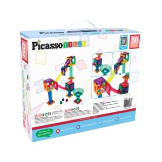 PICASSO Tor Kulkowy 50 Elementów, klocki magnetyczne