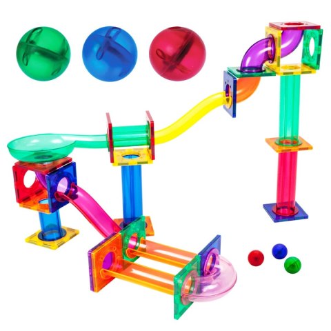 PICASSO Tor Kulkowy 50 Elementów, klocki magnetyczne