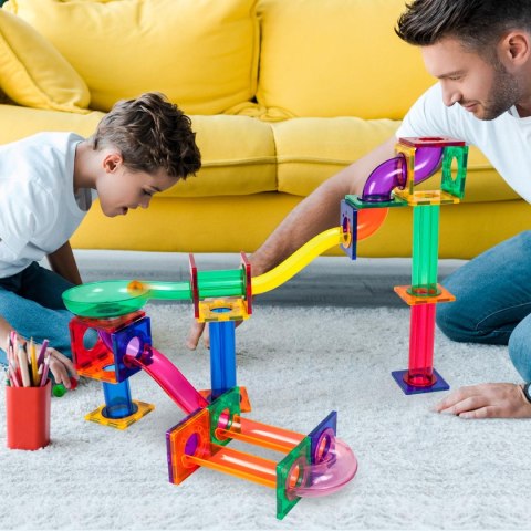 PICASSO Tor Kulkowy 50 Elementów, klocki magnetyczne