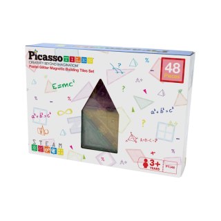 PICASSO Zestaw 48 Elementów, klocki magnetyczne
