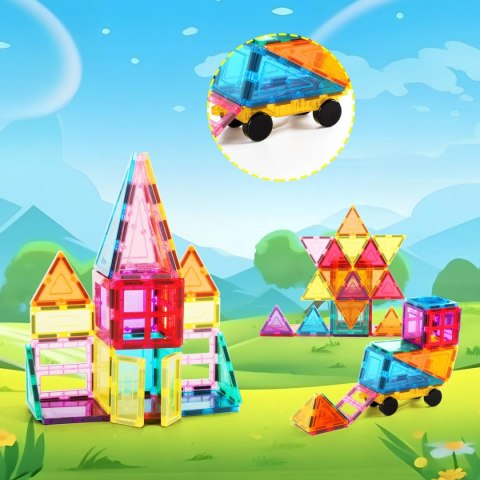 PICASSO Zestaw 61 Elementów W Worku, klocki magnetyczne