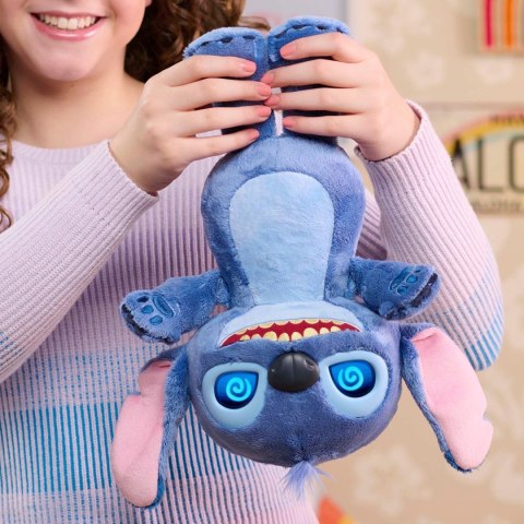 STITCH MASKOTKA MÓWIĄCA ŚWIECĄCE OCZY INTERAKTYWNA LCD DISNEY dźwięk 36 cm