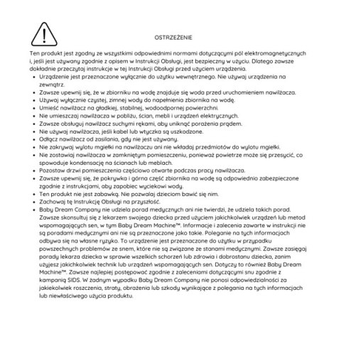 Baby Dream Machine Szumiąca lampka nocna z nawilżaczem powietrza 5w1