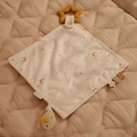 Little Dutch Przytulaczek z zawieszką do smoczka i gryzakiem Newborn Naturals