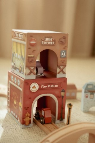 Little Dutch Wieża do układania + 6 autek FSC