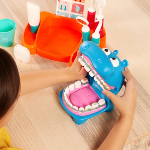 Battat HIPODONTA edukacyjny zestaw do nauki mycia zębów zabawy w dentystę