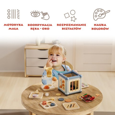 Kostka edukacyjna 10w1 Mistrz motoryki małej - 12 mies.+ TOPBRIGHT