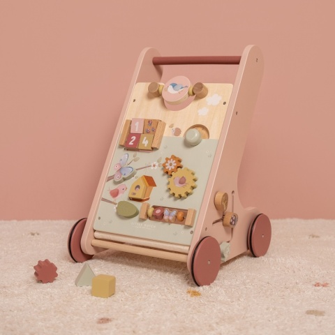 Little Dutch Drewniany chodzik edukacyjny Flowers & Butterflies FSC LD7106