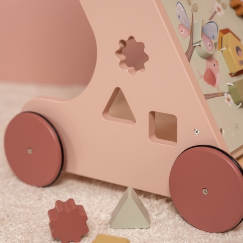 Little Dutch Drewniany chodzik edukacyjny Flowers & Butterflies FSC LD7106