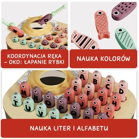 Łowimy Rybki ABC - magnetyczna gra zręcznościowa 24 mies.+ TOPBRIGHT