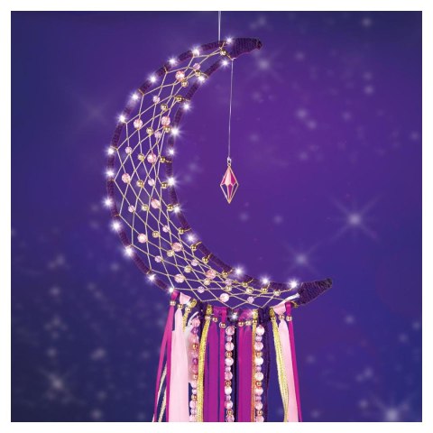 MAKE IT REAL Lunar Łapacz snów ze światłem, zestaw kreatywny