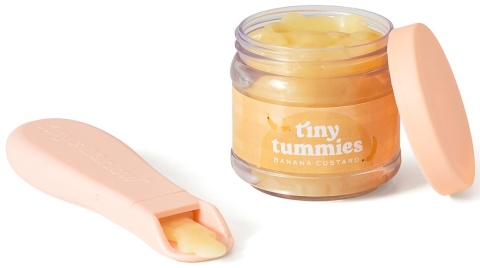 Tiny Harlow Zestaw Tiny Tummies Słoiczek i Łyżeczka, Banan