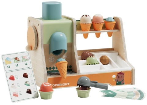 Zabawka edukacyjna duża lodziarnia 36m+, Topbright