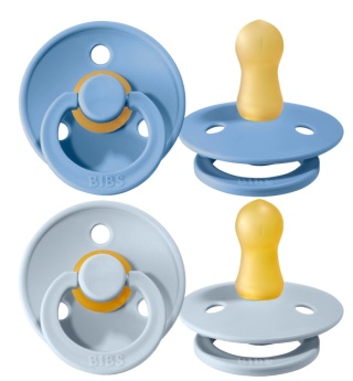 BIBS Smoczek uspokajający SKY BLUE/BABY BLUE S 2-pak 0+