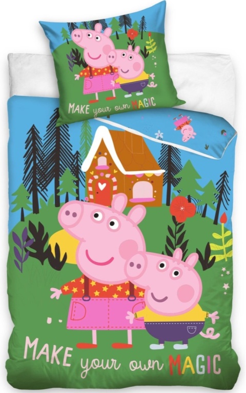 CARBOTEX POŚCIEL BAWEŁNA PEPPA PIERNIK 140X200