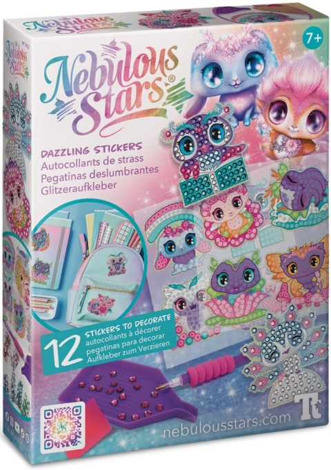 Kreatywne naklejki do ozdabiania z kryształkami 7+, Nebulous Stars