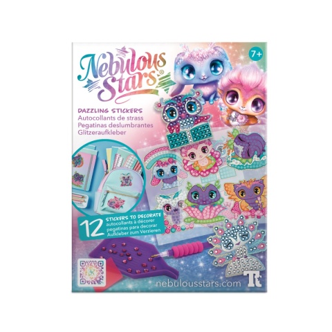 Kreatywne naklejki do ozdabiania z kryształkami 7+, Nebulous Stars