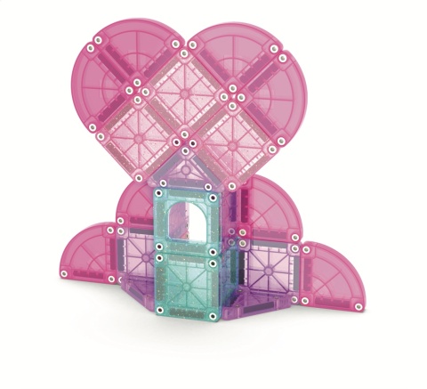 MAGNA-TILES Klocki Magnetyczne microMAGS Heart to Heart Travel 26 el.