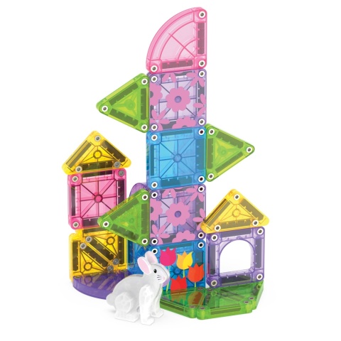 MAGNA-TILES Klocki Magnetyczne microMAGS Spring Garden Travel 24 el.