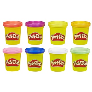 Play-Doh - Ciastolina Tuby 8 Pak tęczowych kolorów