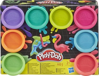 Hasbro Zestaw Play Doh 8 kolorów neonowych