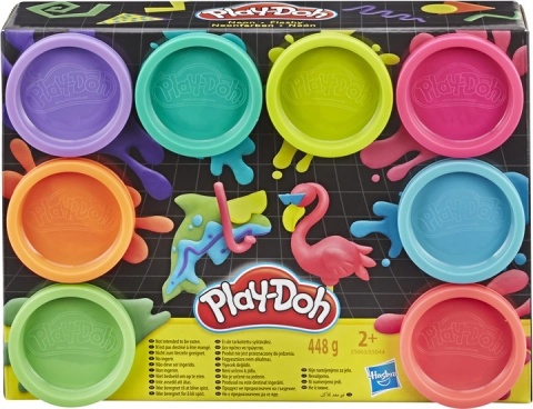Hasbro Zestaw Play Doh 8 kolorów neonowych