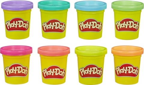 Hasbro Zestaw Play Doh 8 kolorów neonowych
