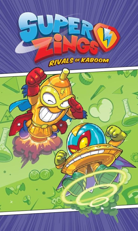 Super Zings Ręcznicznik do rąk 30×50, zielony/fioletowy, bawełniany, do rąk