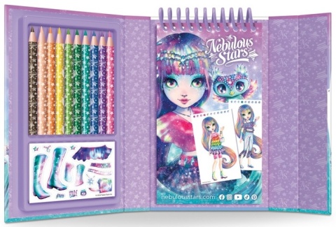 Szkicownik do projektowania ubrań, Isadora 7+, Nebulous Stars