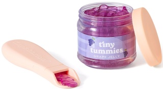 Tiny Harlow Zestaw Tiny Tummies Słoiczek i Łyżeczka, Winogrono