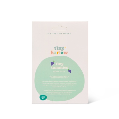 Tiny Harlow Zestaw Tiny Tummies Słoiczek i Łyżeczka, Winogrono