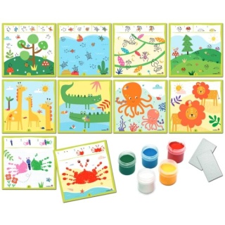 crea dudù – MALOWANIE ODCISKIEM PALCA – zestaw kreatywny dla najmłodszych