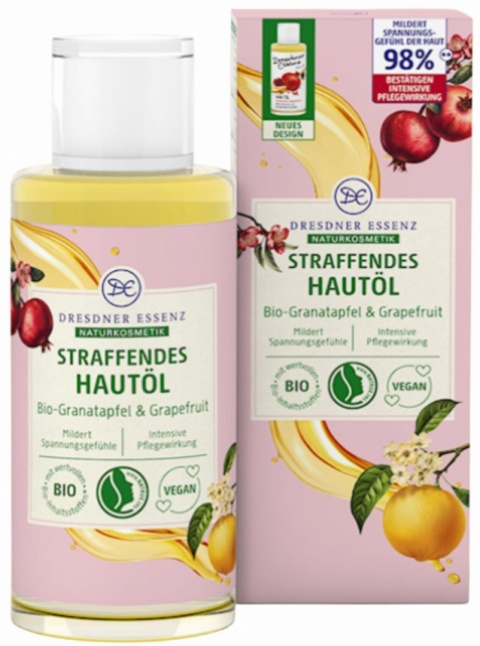 Bio olejek ujędrniający do ciała z granatem i grejpfrutem 100ml - DRESDNER ESSENZ