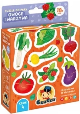 CzuCzu Puzzle do pary Owoce i warzywa 18m+