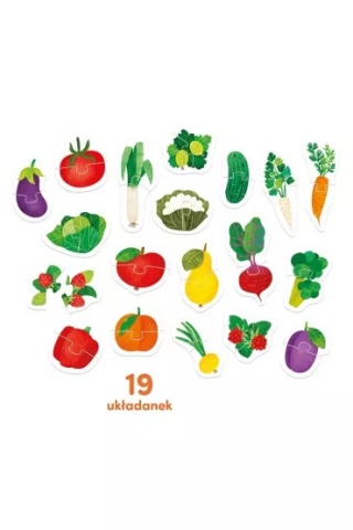 CzuCzu Puzzle do pary Owoce i warzywa 18m+